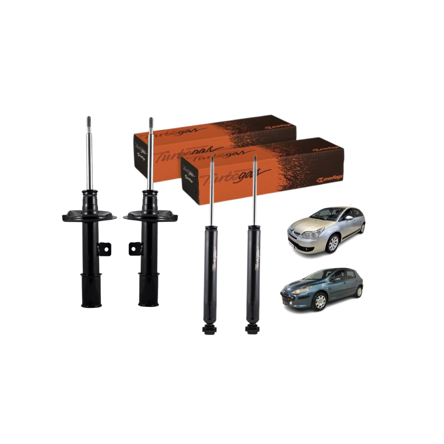 JUEGO 4 AMORTIGUADORES PEUGEOT CITROËN