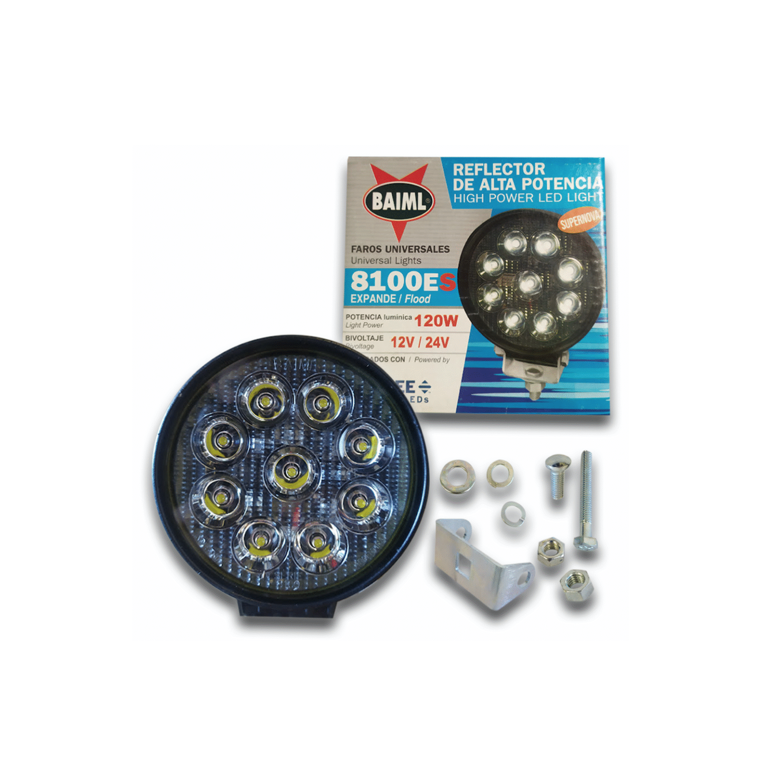 REFLECTOR REDONDO 120W BIVOLTAJE