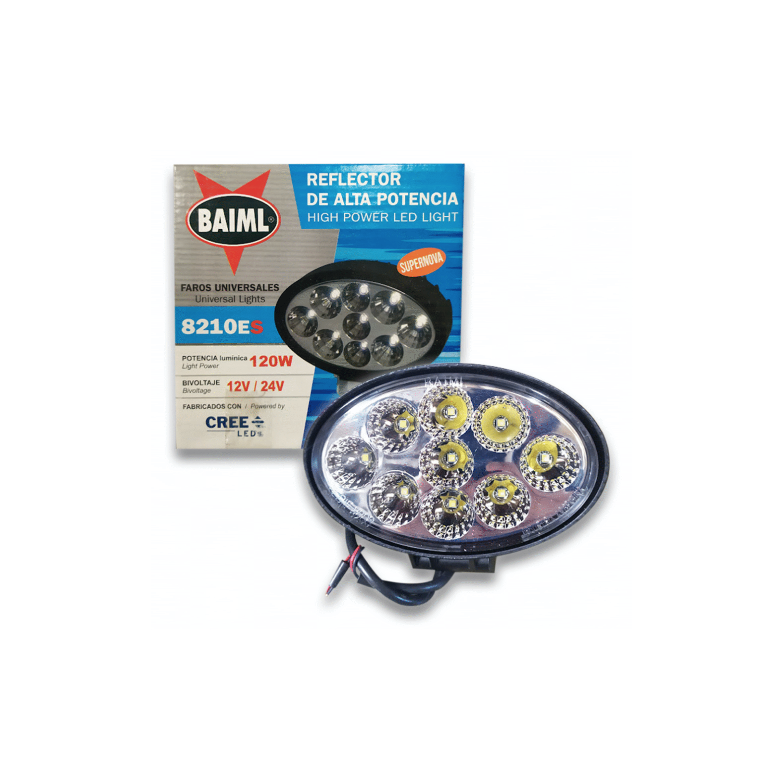 REFLECTOR OVALADO 9 LEDS 120W BIVOLTAJE